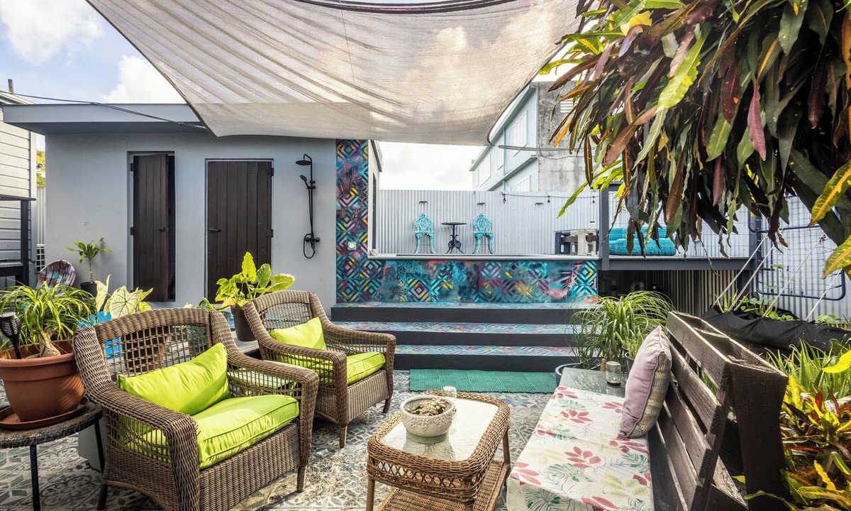 Estate East Street Apartment | 1 bd with Jetted Plunge Pool + Magical Courtyard Downtown Christiansted