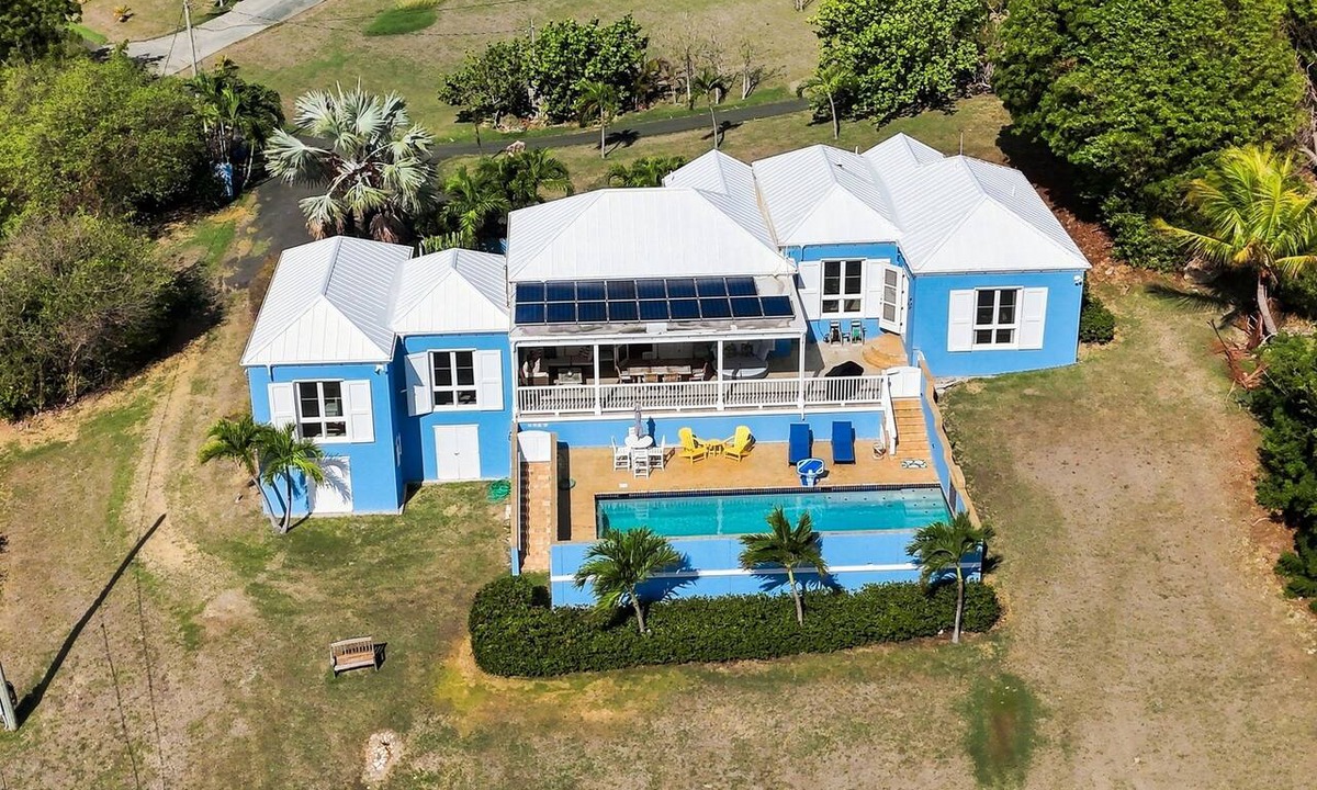 Judith's Fancy House | Blue Paradise: Beautiful Home in St Croix with Pool, Sleeps 13