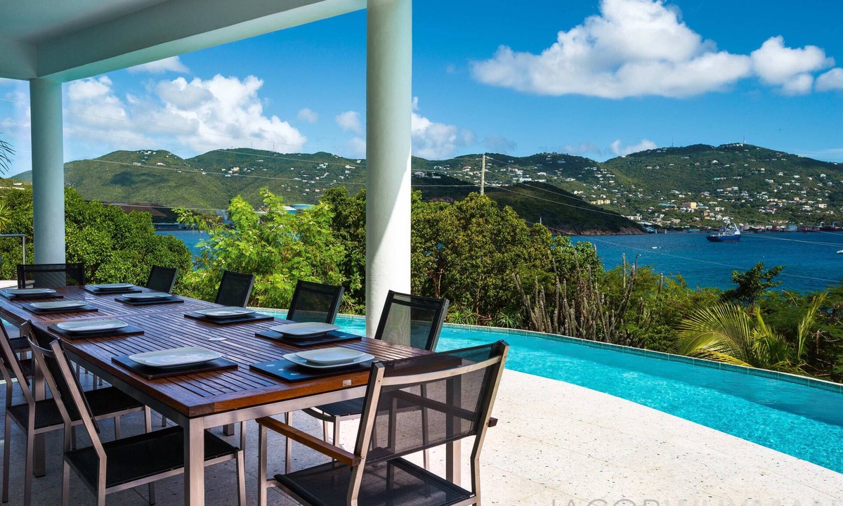 Estate Western Water Island Villa | Contemporary Waterfront Luxury Estate Views,Pool,AC,Gym