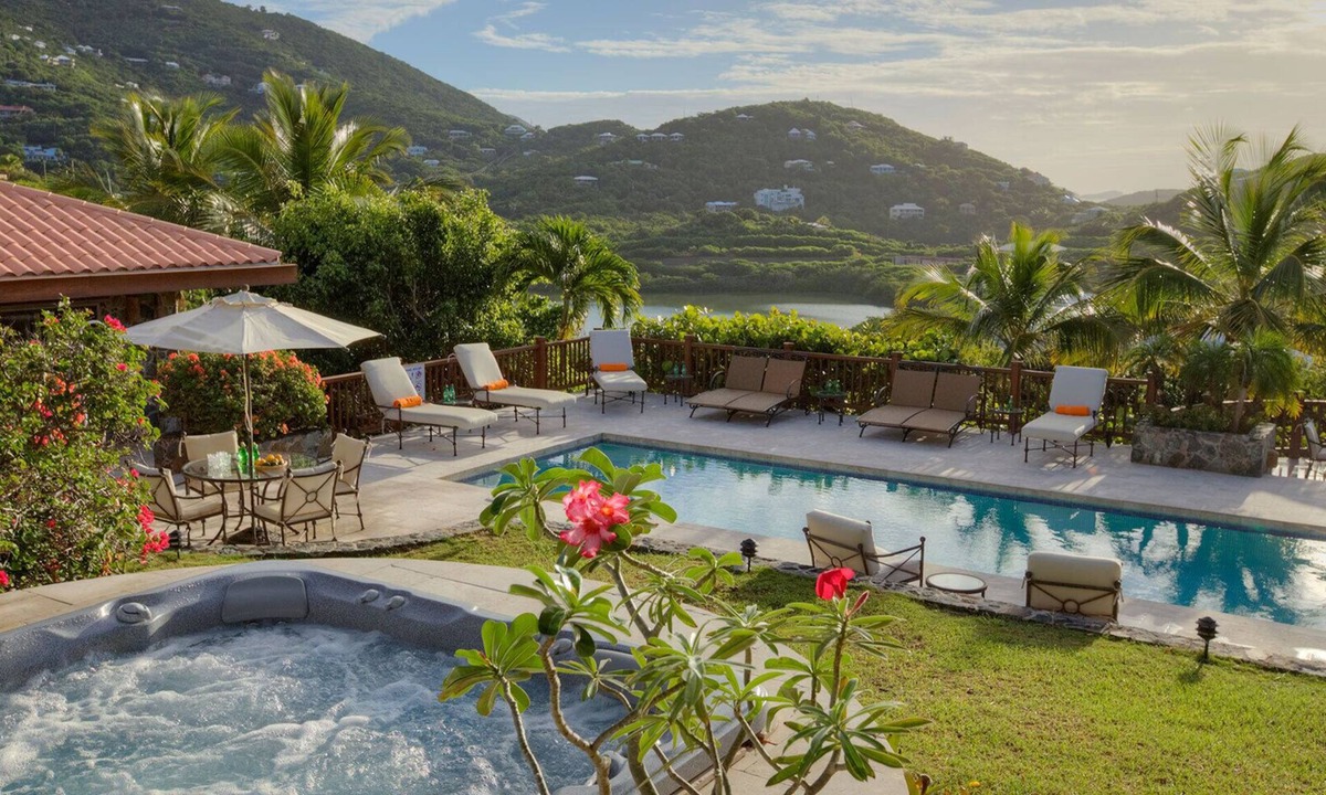 Estate Chocolate Hole and Great Cruz Bay Villa | Estate Rose: Luxury Villa! Full AC! Pool! Hot Tub!