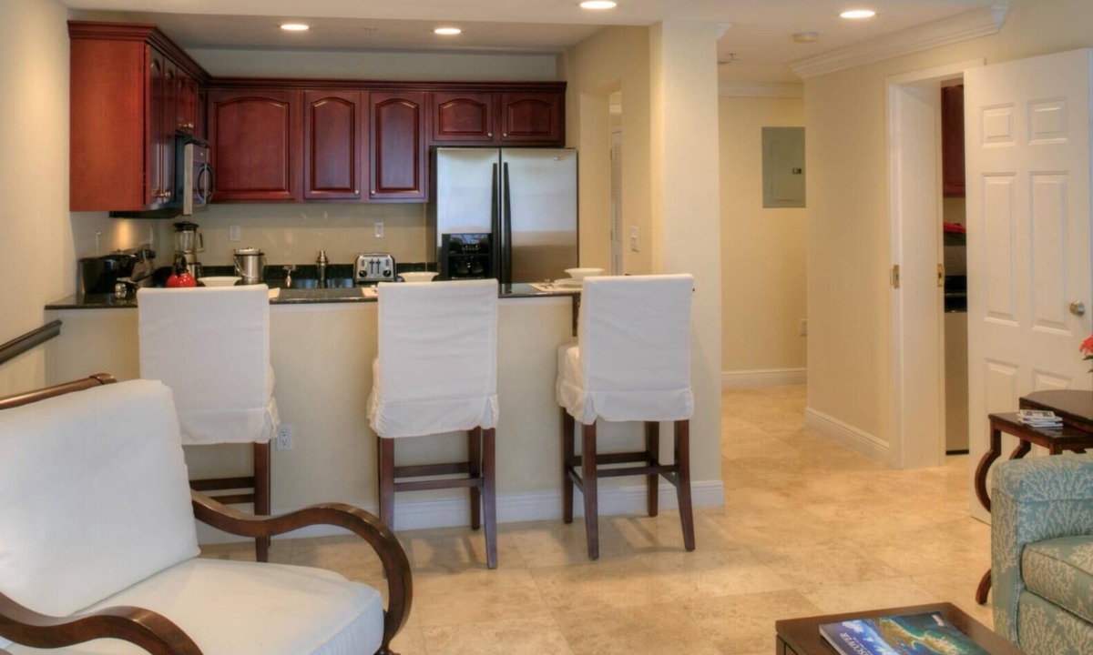 Estate Enighed Condo | Luxury Grande Bay one bedroom downtown Cruz Bay!