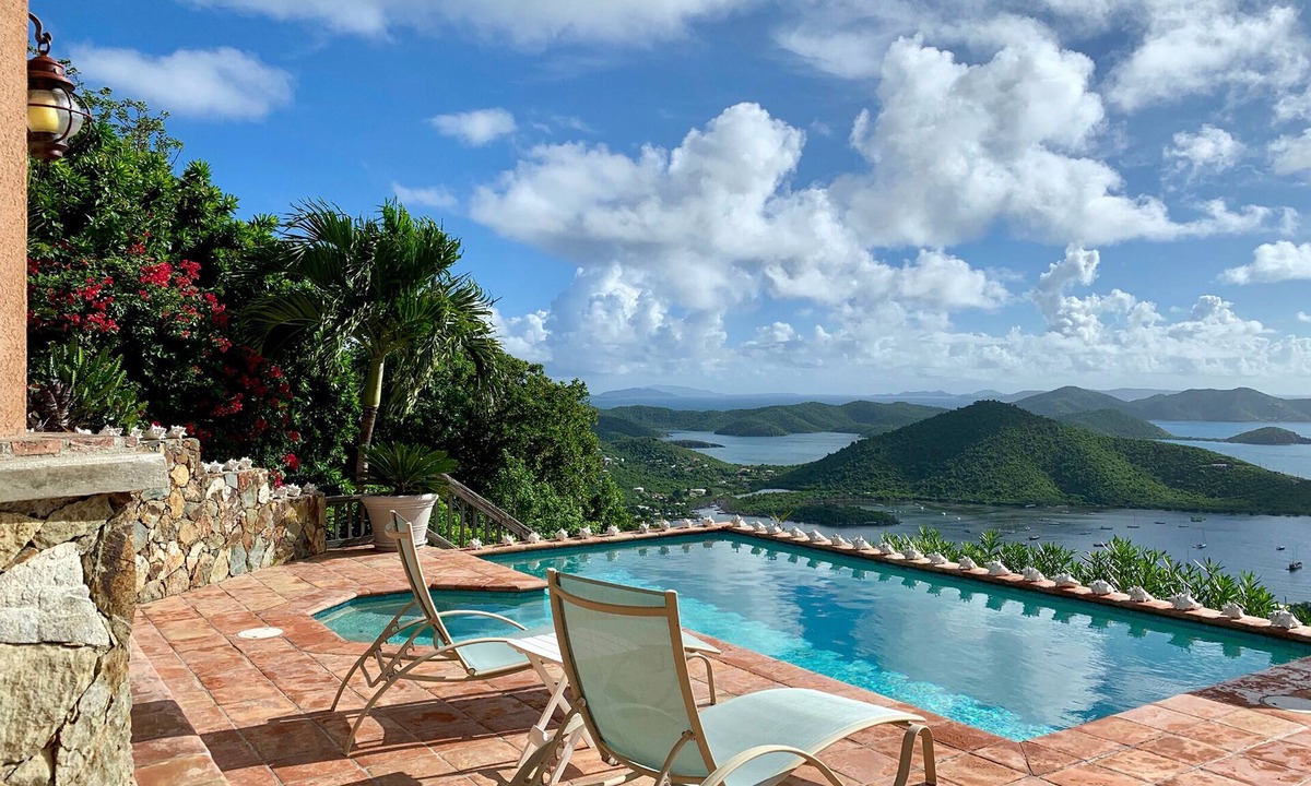 Lower Carolina House | Memory Daze ~ Backup Power, Pool + Coral Bay Views!