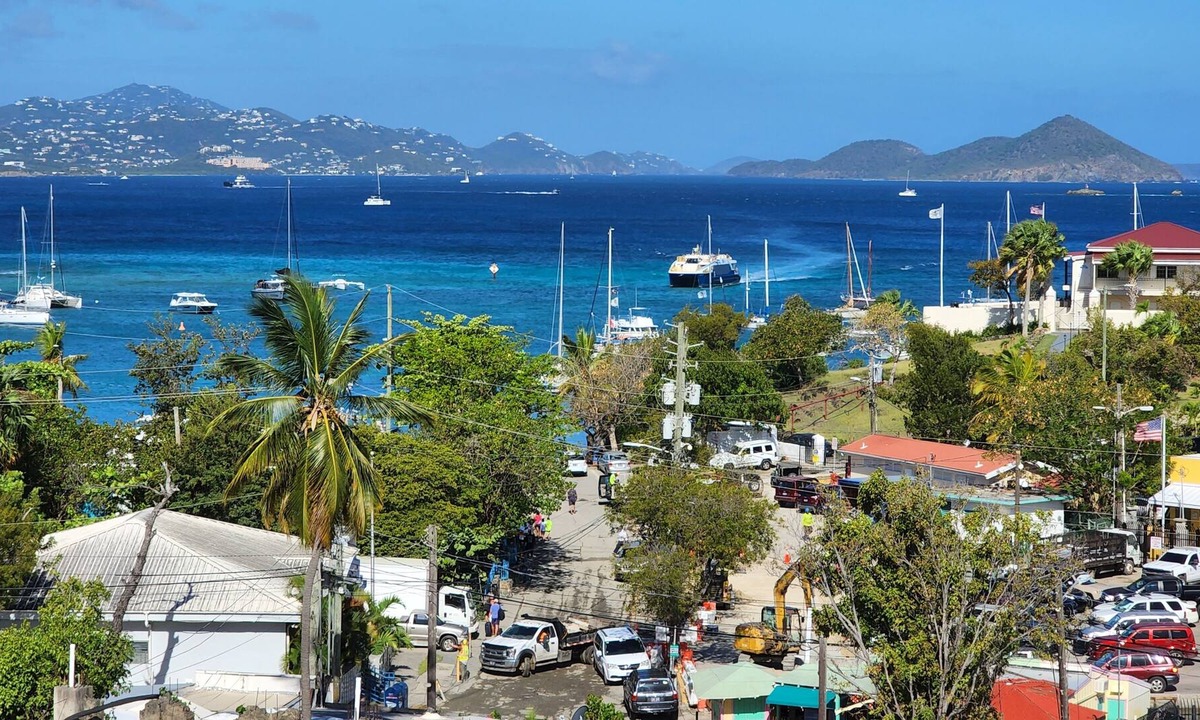 Estate Enighed Condo | Penthouse condo downtown Cruz Bay with amazing ocean views!