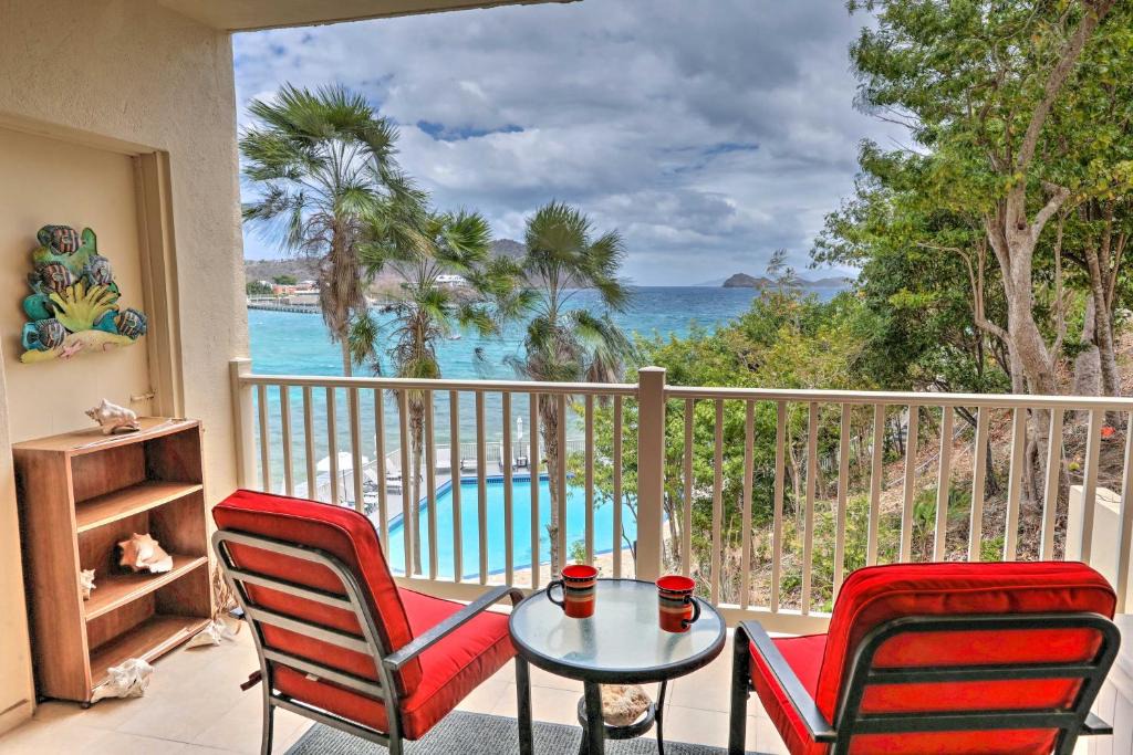 Frydendal Apartment | Saint Thomas Condo with Ocean Views, Walk to Beach!