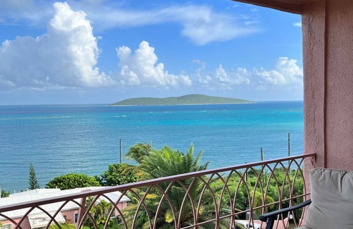 Cotton Valley Condo | Idyllic, Romantic Caribbean Ocean Front View Coakley Bay Condo. Quiet East End