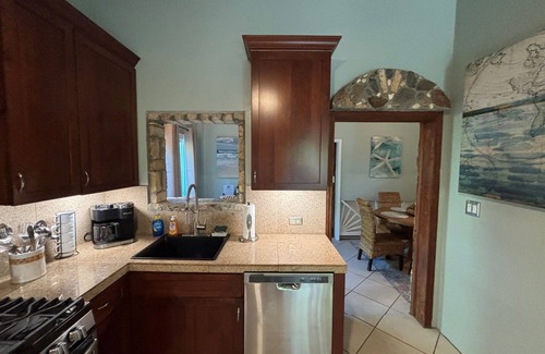 Fish Bay Villa | Sol Cottage Villa 2 BR, 1 BA, pool, lush landscaping, AC in fabulous Fish Bay