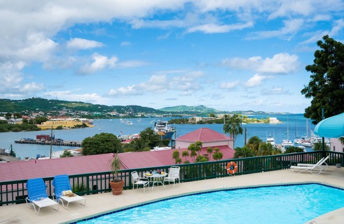 Christiansted Condo | Spacious Luxury Open Plan Condo: Convenient Location. Large Balcony. Sea View.