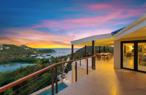 Estate Chocolate Hole and Great Cruz Bay Villa | 180 Degree Ocean Views, Private Pool Villa, 4 Master Suites, Chef’s Kitchen