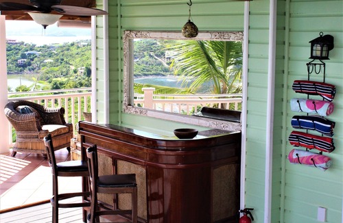 Monte Villa | 4 bedroom, 4 bathroom. Private Pool, Ocean views. Chocolate Hole, Cruz Bay.