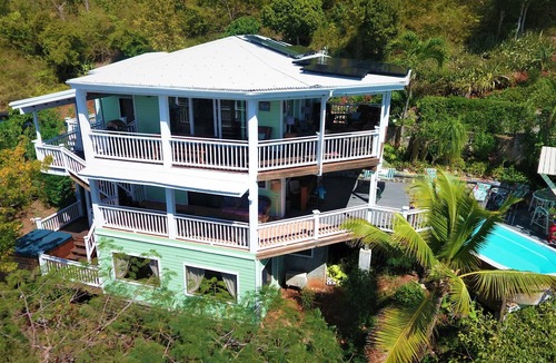 Monte Villa | 4 bedroom, 4 bathroom. Private Pool, Ocean views. Chocolate Hole, Cruz Bay.