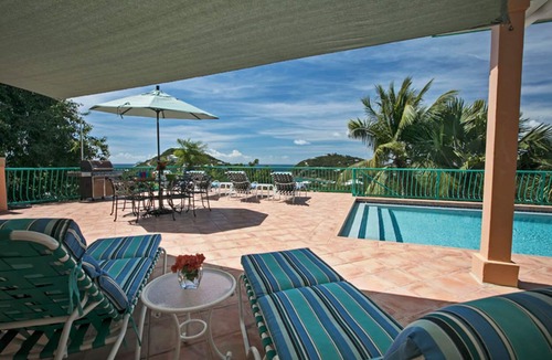 Monte Villa | A Slice of Heaven at Villa Escapar: Lap Pool, A/C, and Views of Hart Bay and Chocolate Hole