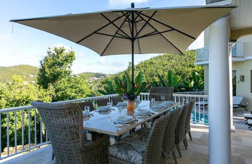 Monte Villa | Ard Na Mara,"high above the sea", perched high above Cruz Bay with sunset views.