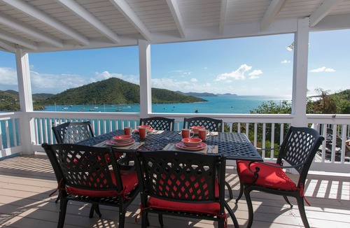 Estate Carolina Villa | Bay House- Great Views, Pool, Walk to Shops and Restaurants