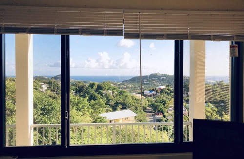 Estate Enighed Apartment | Bright Ocean View Studio - AC, Wi-Fi, generator 5 Mins to Cruz Bay