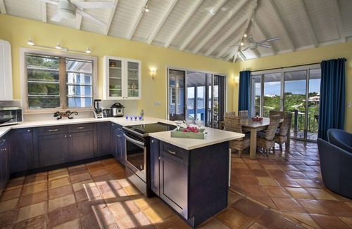 Estate Frenchman Bay Villa | CalypsoBlu - Beautiful views of Morningstar Beach and the cruise ships entering and leaving port!