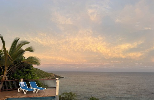 Estate Hansen Bay Villa | Cliffside, Waterfront Views at East End Seascape East End, St. John, VI