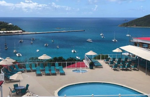 Estate Kings Quarter Apartment | Cozy Studio in St. Thomas w/Balcony Views
