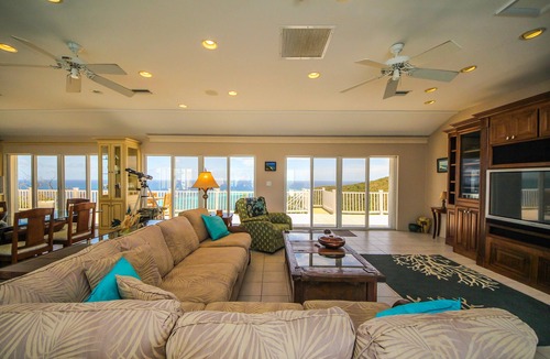 Grapetree House | East End Overlook, 3 Acre Ridgetop Estate with Dual Shore Views
