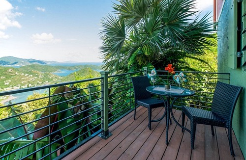 Estate Carolina Villa | Enchanting! HUGE VIEW, 1-3 BR, pool, decks, gardens, styled comfort, privacy,