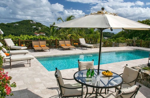 Estate Chocolate Hole and Great Cruz Bay Villa | Estate Rose: Luxury Villa! Full AC! Pool! Hot Tub!