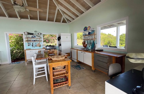 Estate Enighed House | Home on Beach on Private Island Available for Holidays Overlooking Caribbean Sea