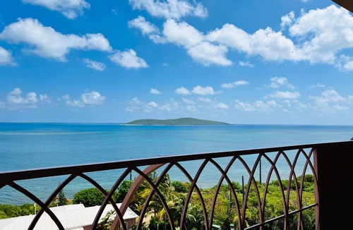 Cotton Valley Condo | Idyllic, Romantic Caribbean Ocean Front View Coakley Bay Condo. Quiet East End
