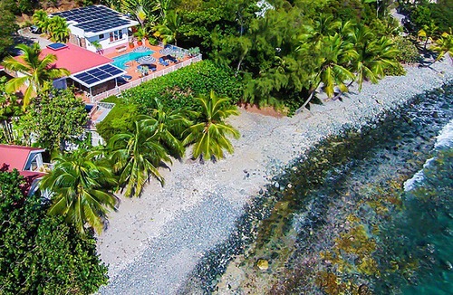 Hart Bay Villa | Island Beach Bliss: Waterfront Villa! Full A/C! Huge Pool and Hot Tub!