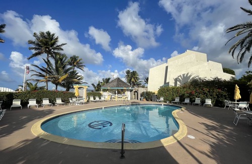 Estate Golden Rock Condo | Island Carribean Getaway! 1 King bed! 2BR/2BA Condo with beach access and pool!