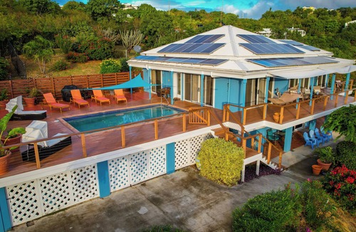 Nazareth House | Luxury Beachfront Villa in Prime St. Thomas Location Walk to Resort Dining & Bar