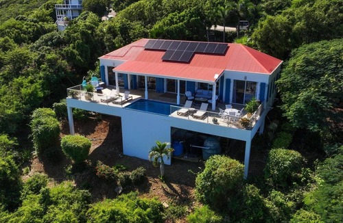 Estate Chocolate Hole and Great Cruz Bay Villa | Luxury Matching King Ensuite with heated private pool