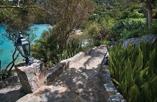 Maho Bay Quarter Villa | North Shore Waterfront with Beach Access & Big Views of the Clear Water Below