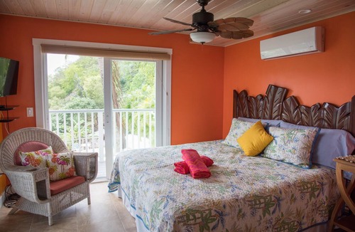 Upper Carolina Apartment | Ocean View Studio w/A/C, Pool, Hot Tub & Sunset Views & Backup Generator
