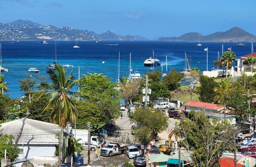Estate Enighed Condo | Penthouse condo downtown Cruz Bay with amazing ocean views!