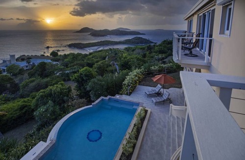Estate Little Saint Thomas Villa | Private Oceanfront Villa with Beach Access: Siren's Song