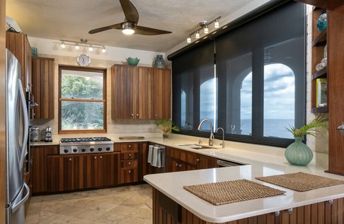 Estate Chocolate Hole and Great Cruz Bay Villa | Sea View Terrace, Stunning Views, pool, private beach access, SolVillasUSVI