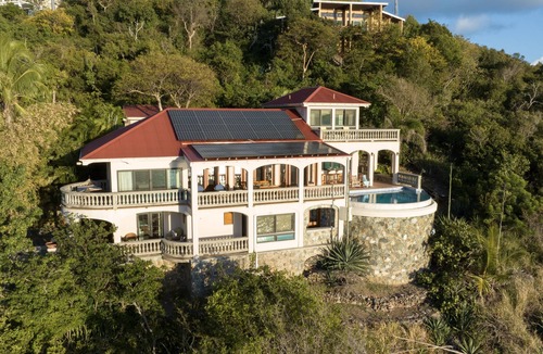 Estate Chocolate Hole and Great Cruz Bay Villa | Sea View Terrace, Stunning Views, pool, private beach access, SolVillasUSVI