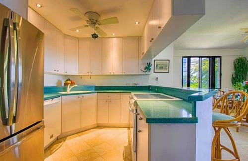 Orange Grove Condo | Spacious BEACHFRONT Condo with STUNNING Buck Island & Sea Views.
