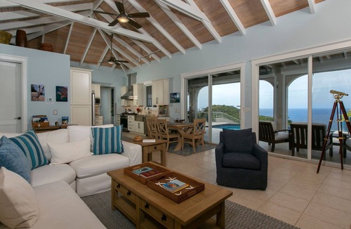 Fish Bay House | Sunset, Sunrise & Ocean Views, 3 Bed 4.5 Bath, Close to Cruz Bay & Beaches. Gym