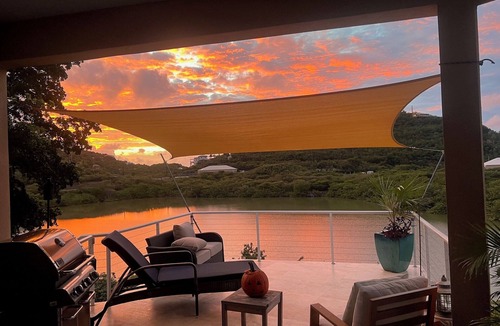 Estate Chocolate Hole and Great Cruz Bay Villa | Tranquil relaxing & private 5 bedroom villa on pond w kayaks paddle boards +