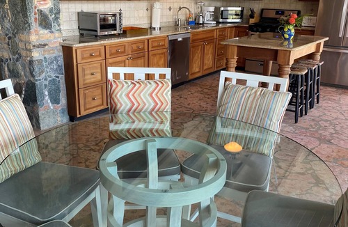 Great Cruz Bay House | Villa Bijou - Stonework w/conch shells, A/C throughout, Pool, Solar Power backup