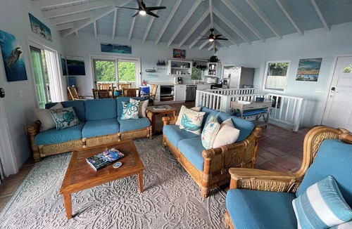 Lower Carolina Villa | Water + Sky USVI/Villa in Coral Bay with Outstanding Sunrise Views