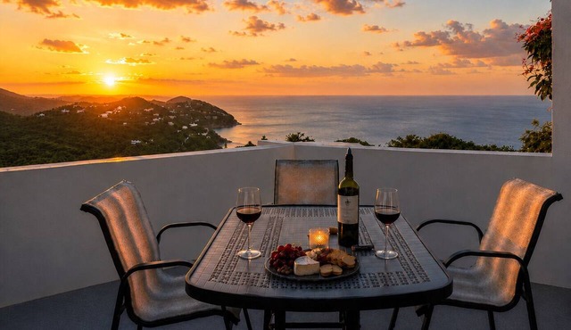 2BR 2BA - "A Little Vitamin Sea" with amazing views PLUS backup power in St Thomas