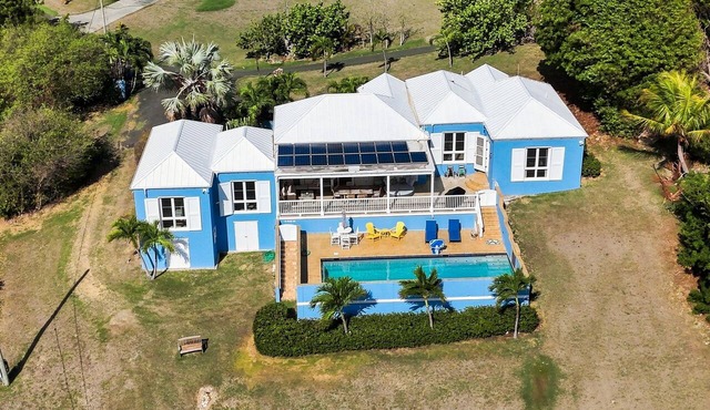 Blue Paradise: Beautiful Home in St Croix with Pool, Sleeps 13 in Christiansted
