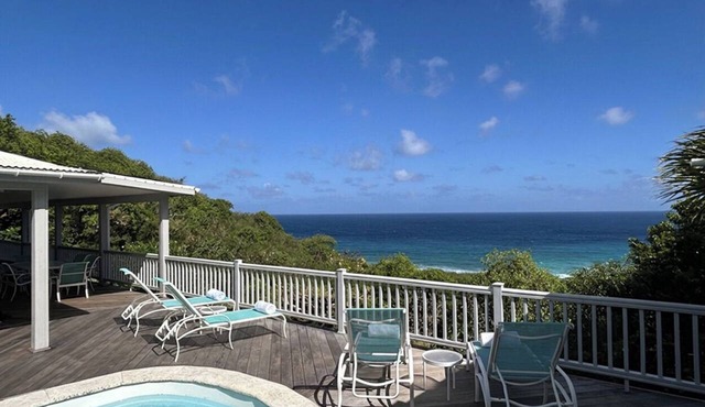 Brizan Villa – Private 3 Bedroom Caribbean Retreat with Pool, Hot Tub & Stunning Reef Bay Views in St. John, USVI