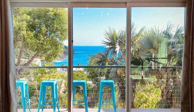 In-Town Estate w/View, Walkable to Wharfside Village, King Bed, Parking, 700sqft BRAND NEW BACKUP Electric System - No Power Outages! Above Gallows Point in Cruz Bay