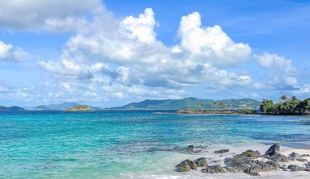 Island time on Sapphire Beach- Paradise!