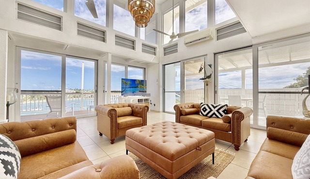Luxury Villa with Pool, steps from the Beach in East End