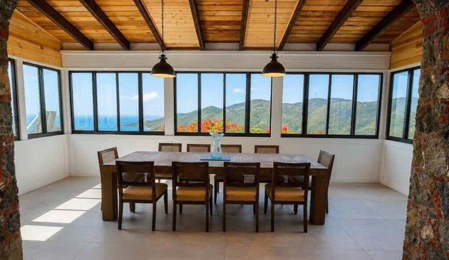 Panoramic Views | Upper Carolina Villa | 50ft Pool in Coral Bay