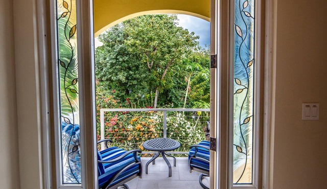 Spectacular Sunsets and Ocean Views in Brand New 2 Level Villa & Rooftop Terrace in St. John