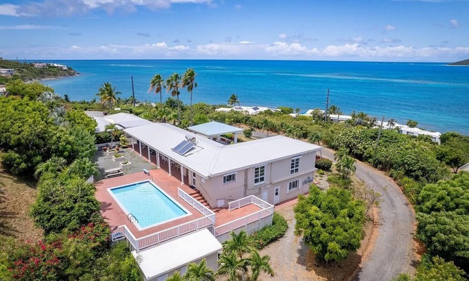 Cotton Valley Villa | Casa De Las Palmeras - sweeping views of the Caribbean Sea!